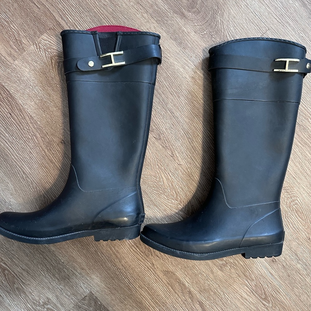 Tommy Hilfiger Black Winter & Rain Boots